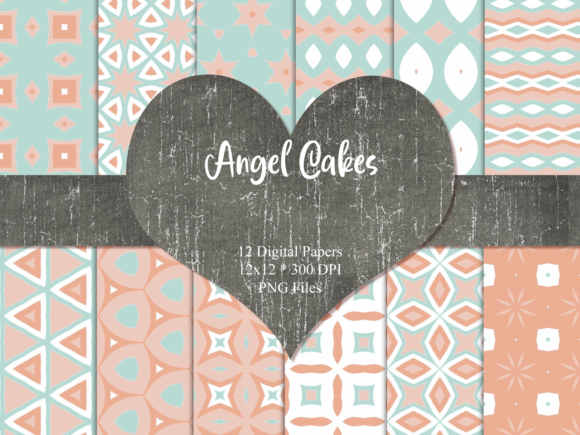 Angel Cakes Scrapbook Paper: A Creative Resource for Digital Crafting