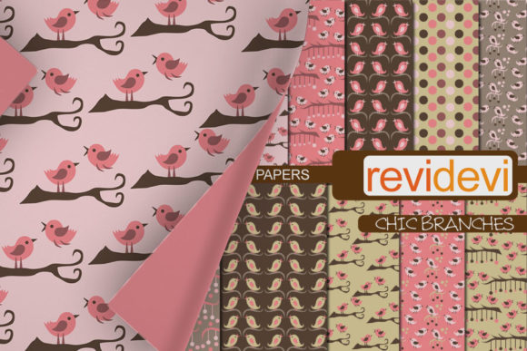 Birds Branches Digital Papers