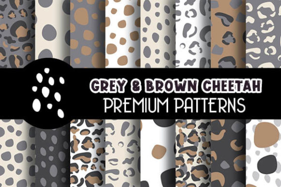 Brown Cheetah Animal Print Papers