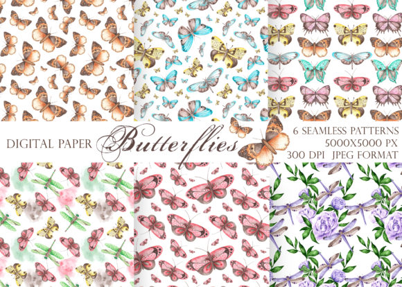 Butterfly Digital Paper Seamless Pattern: A Versatile Design Resource