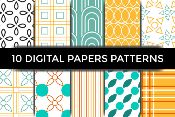 Colorful Digital Paper Patterns: A Creative Resource for Modern Designers