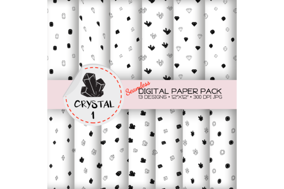Crystal Seamless Pattern - Digital Paper: A Creative Resource for Modern Designers
