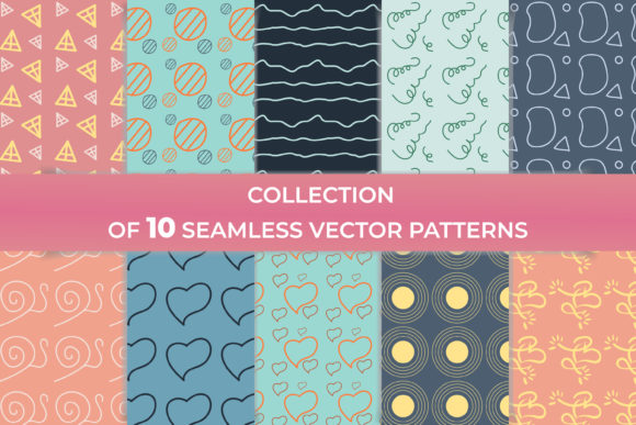 Cute Pastel Doodle Pattern Design