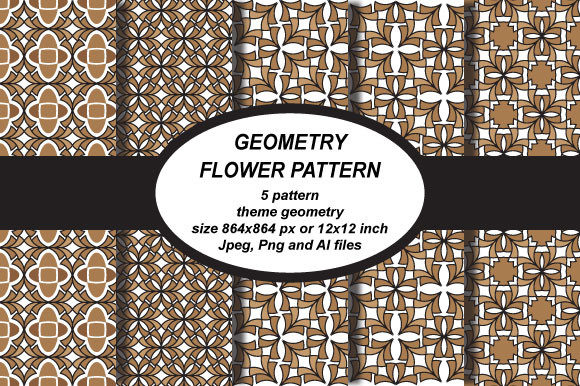 Flower Simple Pattern and Flower Geometry Pattern: A Versatile Design for Modern Creativity