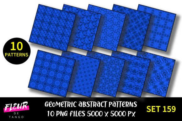 Geometric Pattern Digital Papers Set 159: A Versatile Tool for Modern Creatives