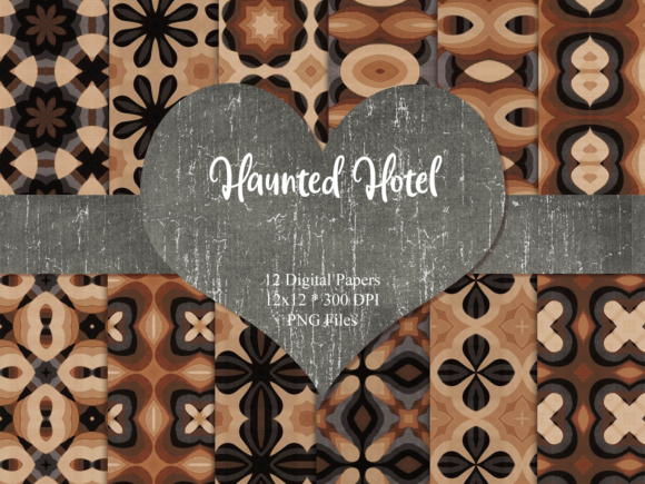 Haunted Hotel Digital Papers