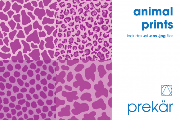 Pink Animal Prints Four Pack