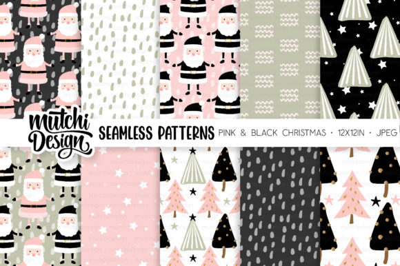 Pink Scandinavian Christmas Papers