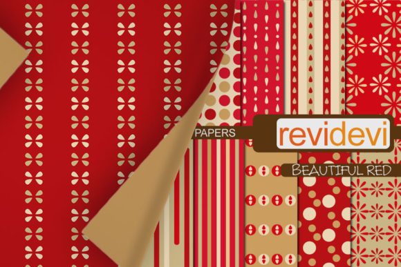 Red Beige Digital Papers: A Versatile Addition to Your Creative Workflow