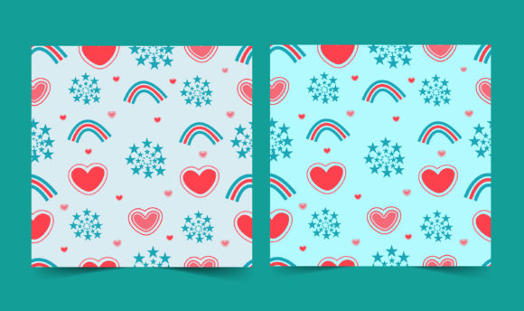 Seamless Pattern Cute Gift Wrap