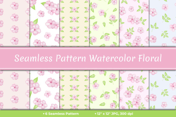 Seamless Pattern Watercolor Floral for Creative Projects